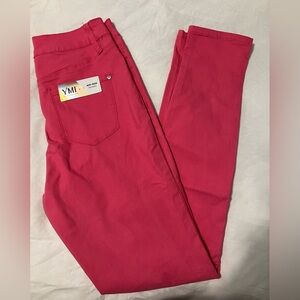 BRAND NEW WITH TAGS - YMI super stretch mid-rise skinny pants - L - Flamingo
